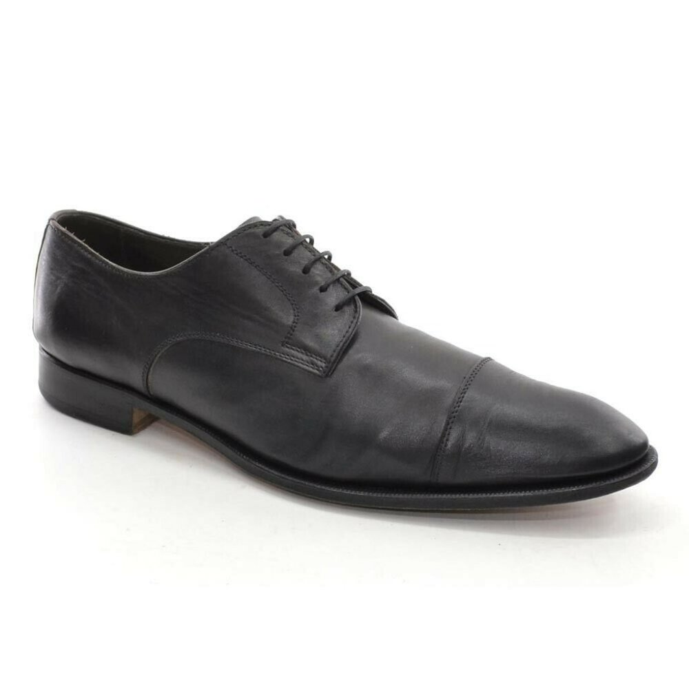 Men Campanile 9920 Black Cap Toe Oxfords 11 M